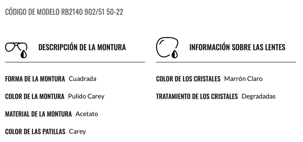 RAY-BAN 2140 Wayfarer Marrones